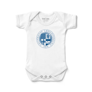 Newborn & Infant Chad & Jake White Creighton Bluejays Seal Logo Bodysuit