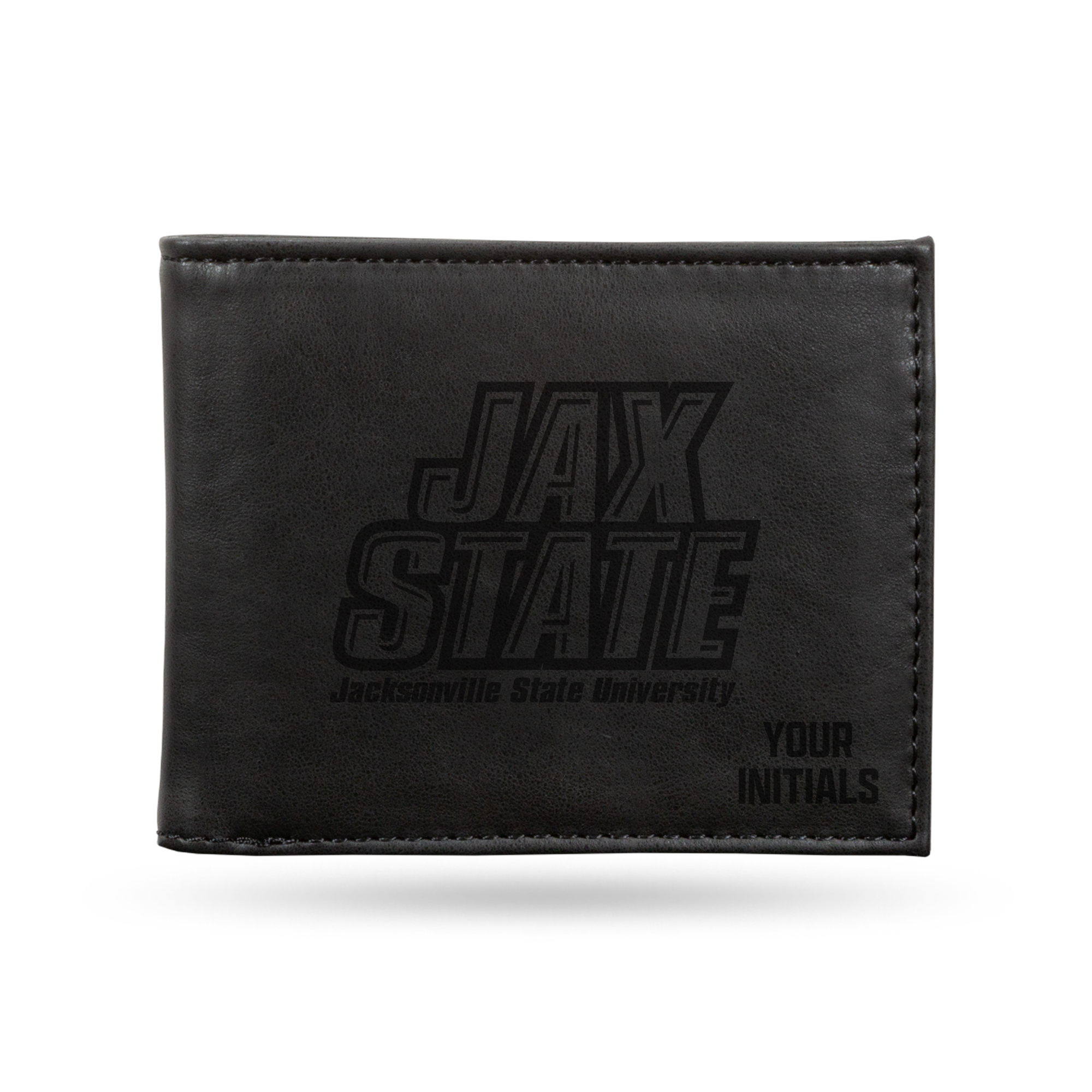 Black Jacksonville State Gamecocks Personalized Billfold Wallet