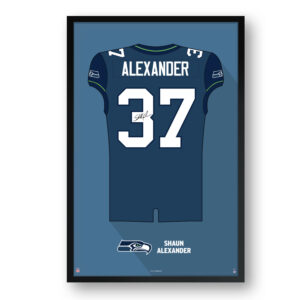 Shaun Alexander Seattle Seahawks Framed 14" x 20" Retired Jersey Art Print