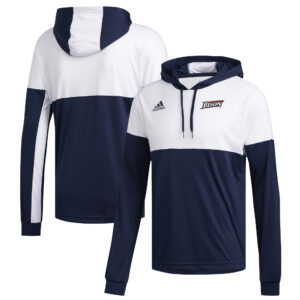 Men's adidas Navy/White Bucknell Bison Legend Shooter Long Sleeve Hoodie T-Shirt