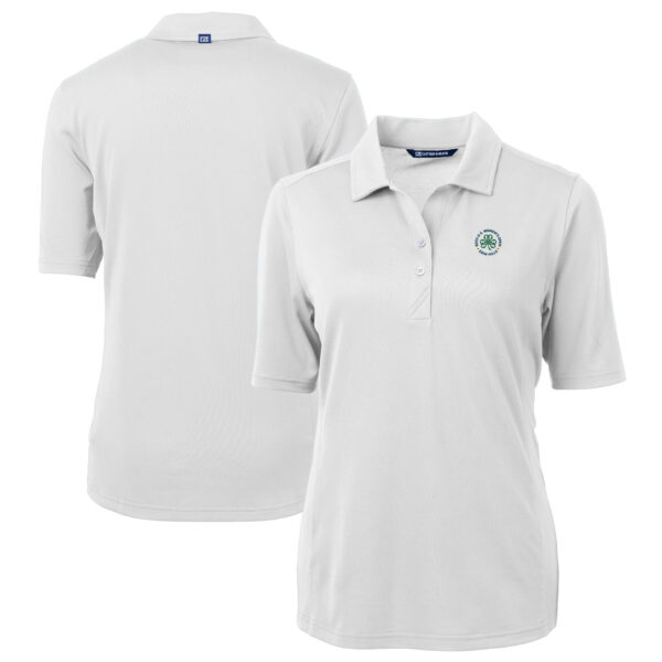 Women's 2025 U.S. Women's Open Cutter & Buck White Virtue Eco Pique Recycled DryTec Polo