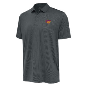 Men's Antigua Charcoal Northern Iowa Panthers Big & Tall Ellipse Polo