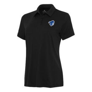 Women's Antigua Black Seton Hall Pirates Reprocess Polo