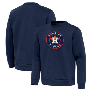 Men's Antigua Navy Houston Astros Relevant Lightweight Pullover Sweatshirt