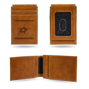Brown Dallas Stars Front Pocket Wallet