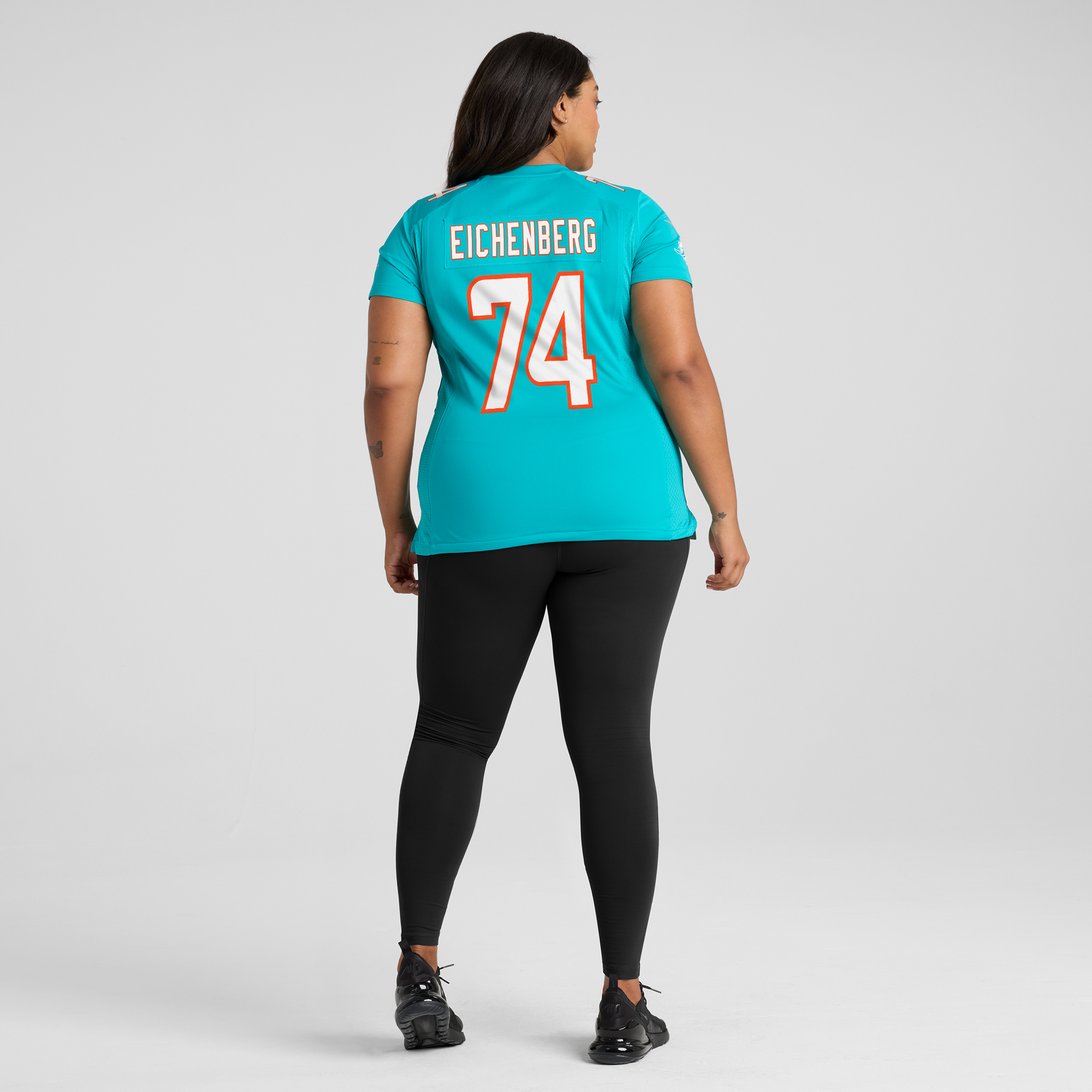 Women's Nike Liam Eichenberg Aqua Miami Dolphins Game Jersey - Image 8