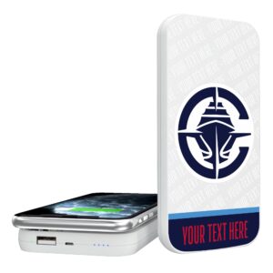 LA Clippers Personalized 5000mAh Endzone Plus Design Wireless Magnetic Power Bank