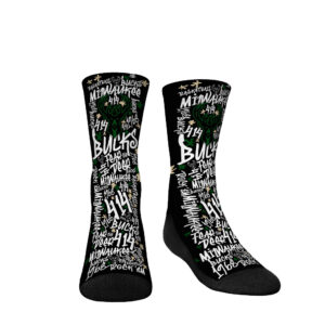 Youth Rock Em Socks  Milwaukee Bucks Graffiti Crew Socks