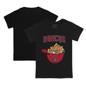 Infant Tiny Turnip Black Arizona Diamondbacks Nacho Helmet T-Shirt