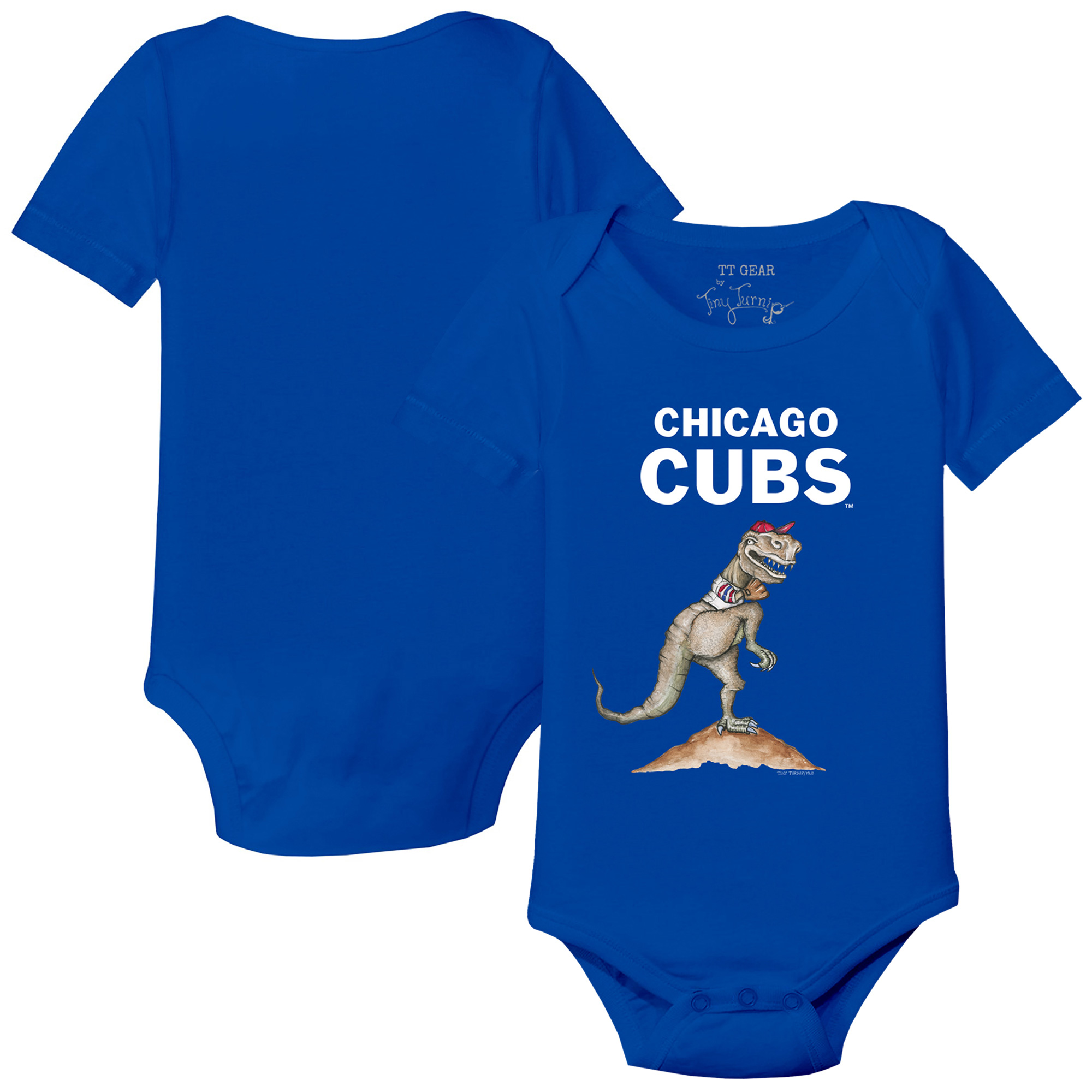 Infant Tiny Turnip Royal Chicago Cubs TT Rex Bodysuit