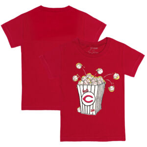 Toddler Tiny Turnip Red Cincinnati Reds Popcorn T-Shirt