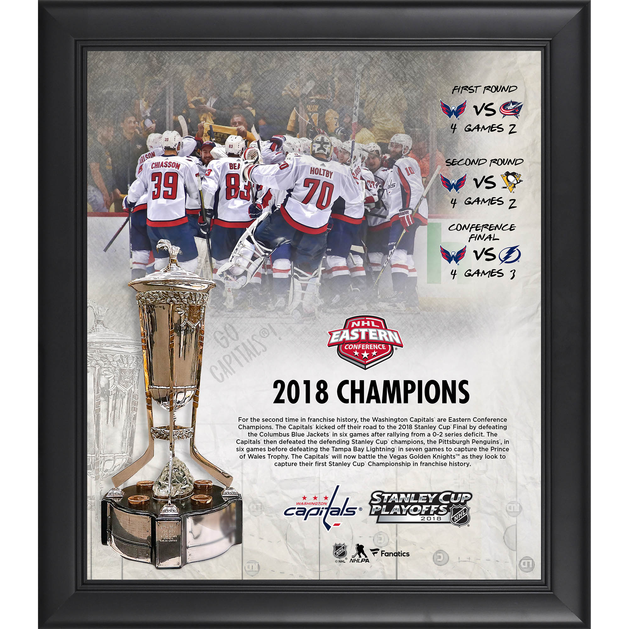 Washington Capitals Framed 15" x 17" 2018 Eastern Conference Champions Collage