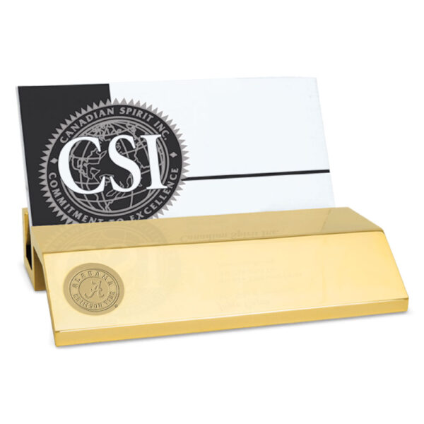 Alabama Crimson Tide Gold Business Card Holder