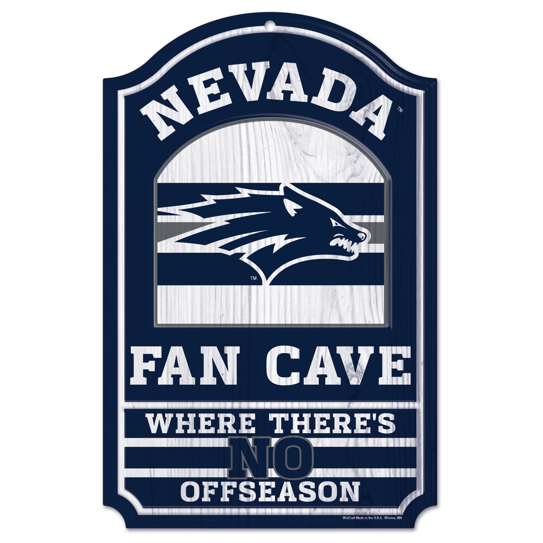 WinCraft Nevada Wolf Pack 11'' x 17'' Team Fan Cave Sign