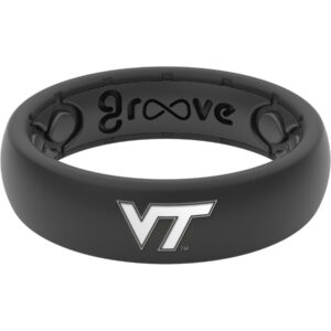 Women's Groove Life Black Virginia Tech Hokies Thin Ring