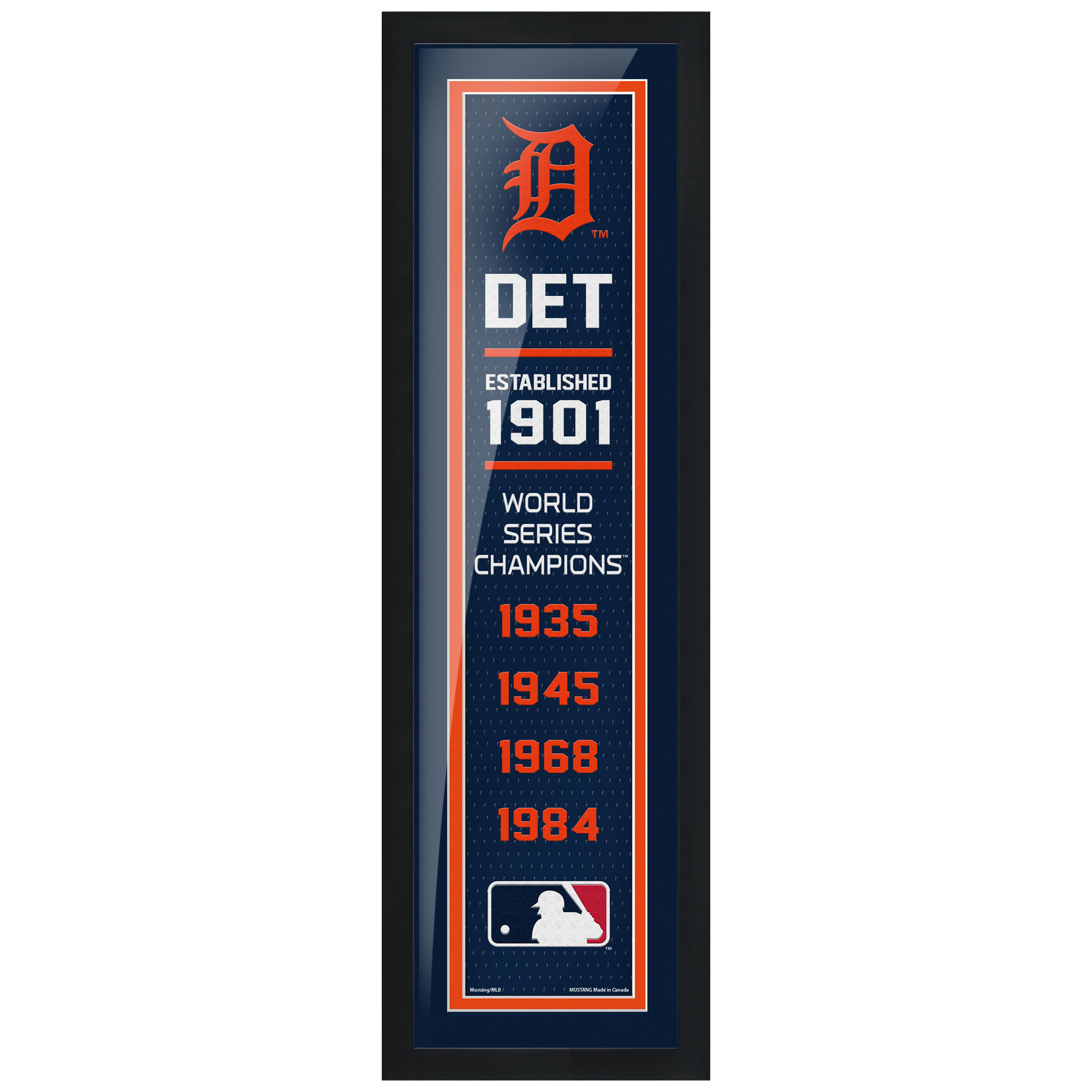 Detroit Tigers 6'' x 22'' Empire Framed Artwork