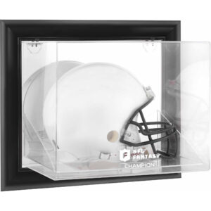 Black Framed NFL Fantasy Football Champion Wall-Mountable Team Logo Helmet Case