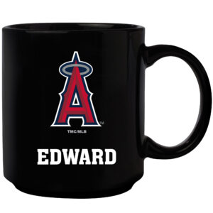 Black Los Angeles Angels 11oz. Personalized Mug