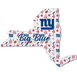 New York Giants 12'' Floral State Sign