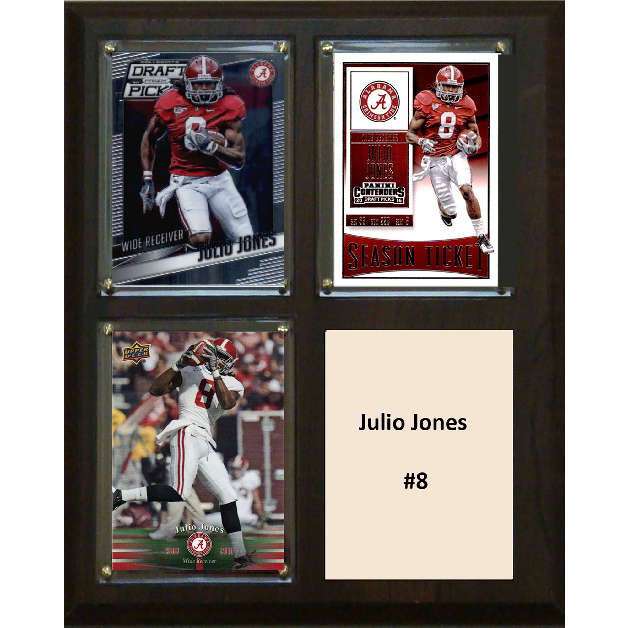 Julio Jones Alabama Crimson Tide 8'' x 10'' Plaque