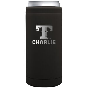 Texas Rangers 12oz. Personalized Stainless Steel Slim Can Cooler