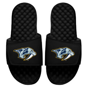 Youth ISlide Black Nashville Predators Ice Clipping Mask Slide Sandals