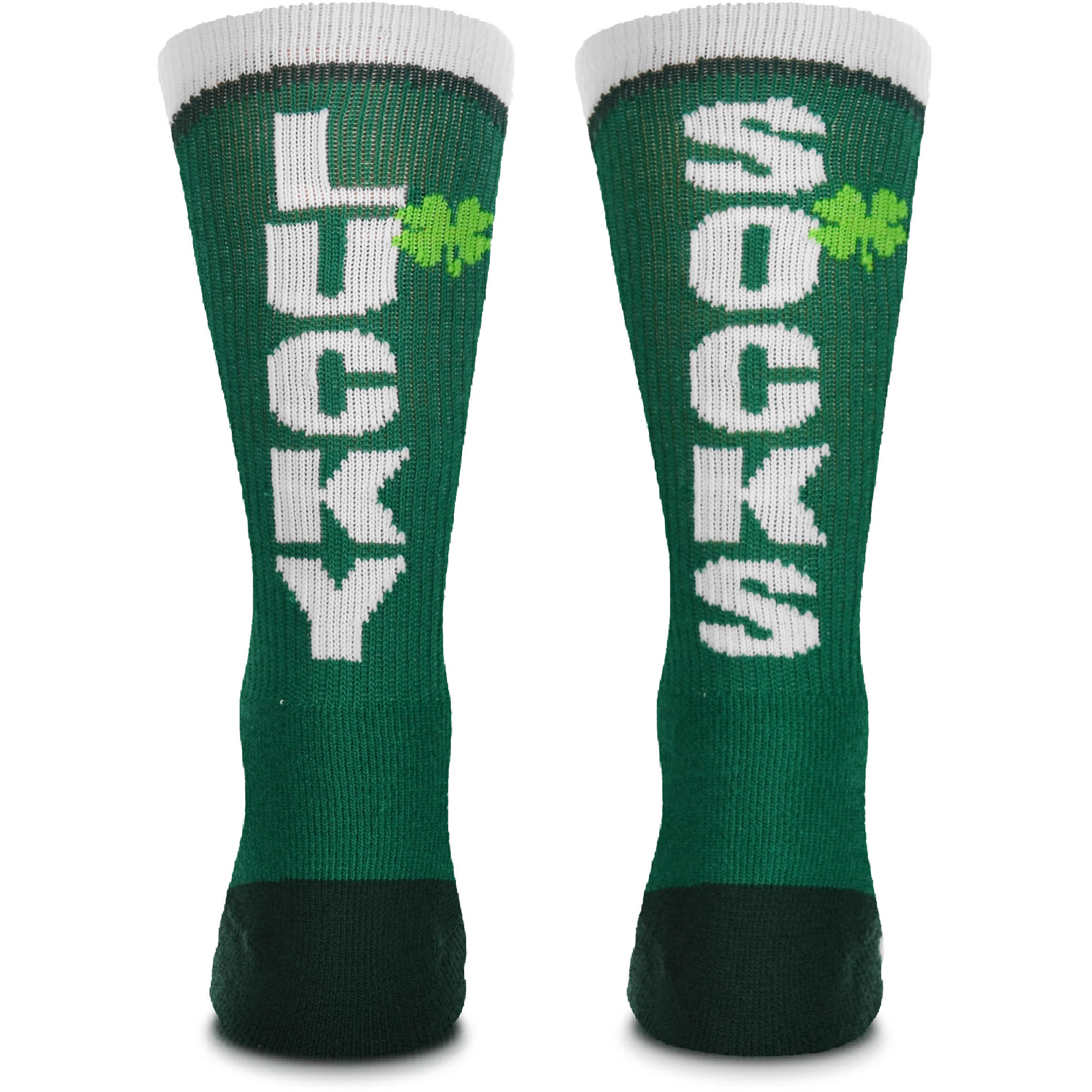 For Bare Feet Brooklyn Nets Four Leaf St. Patrick's Day V-Curve Crew Socks - Image 6
