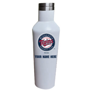 White Minnesota Twins 17oz. Personalized Infinity Stainless Steel Water Bottle