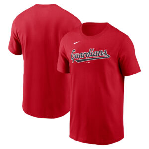Men's Nike Red Cleveland Guardians Wordmark T-Shirt