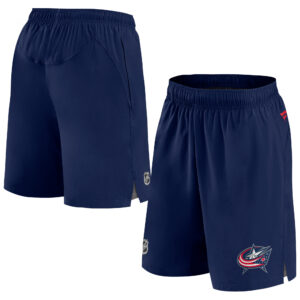 Men's Fanatics Navy Columbus Blue Jackets Authentic Pro Rink Shorts