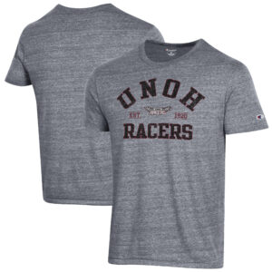 Men's Champion Heathered Gray Northwestern Ohio Racers Ultimate Tri-Blend T-Shirt