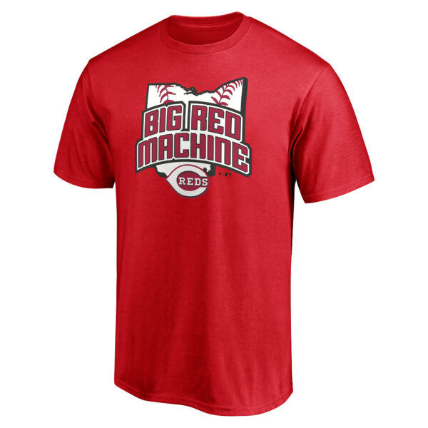 Men's Red Cincinnati Reds Hometown Legend Personalized Name & Number T-Shirt - Image 5