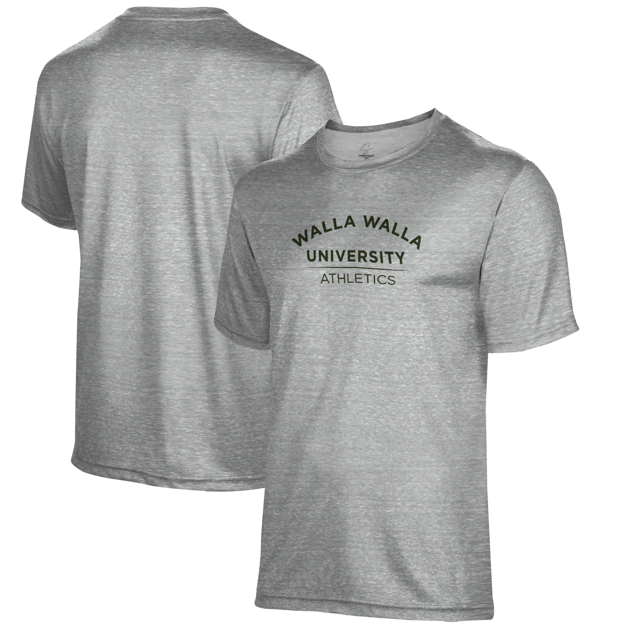 Men's Gray Walla Walla Wolves Athletics Name Drop T-Shirt