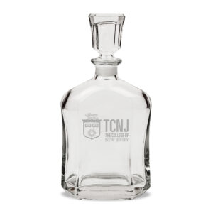 College of New Jersey Lions 23.75oz. Crystal Whisky Decanter
