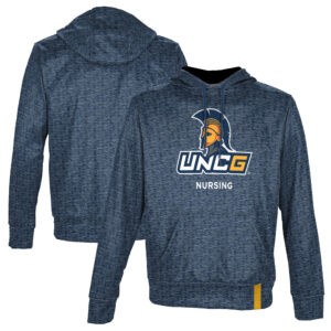 Men's ProSphere Navy UNCG Spartans Nursing Name Drop Pullover Hoodie
