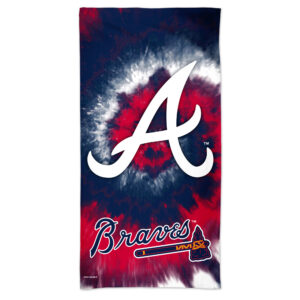 WinCraft Atlanta Braves 60'' x 30'' Tie-Dye Spectra Beach Towel