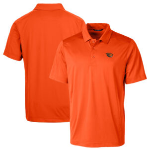 Men's Cutter & Buck Orange Oregon State Beavers Big & Tall Prospect Textured Stretch Polo