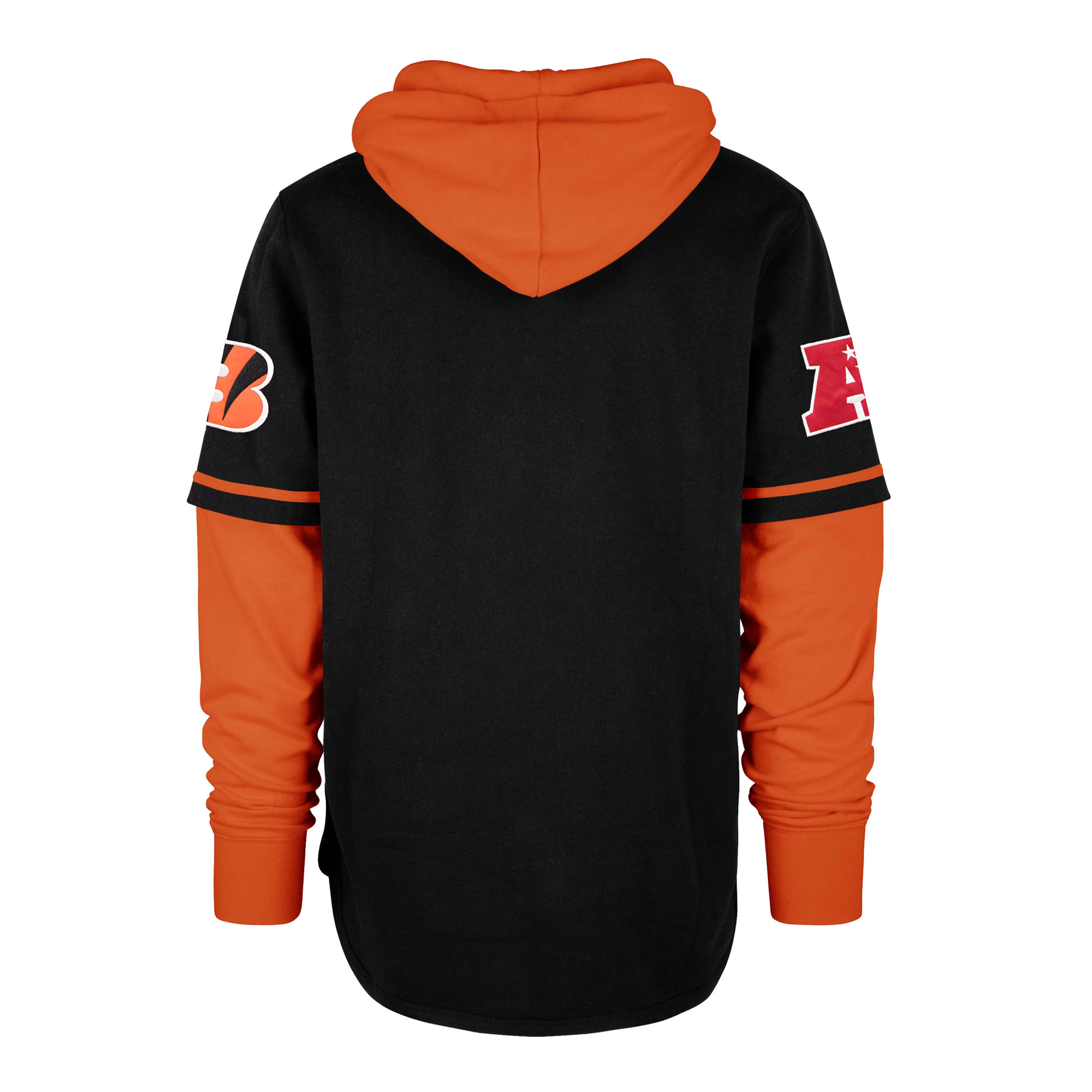Men's '47 Black Cincinnati Bengals Shortstop Pullover Hoodie - Image 4