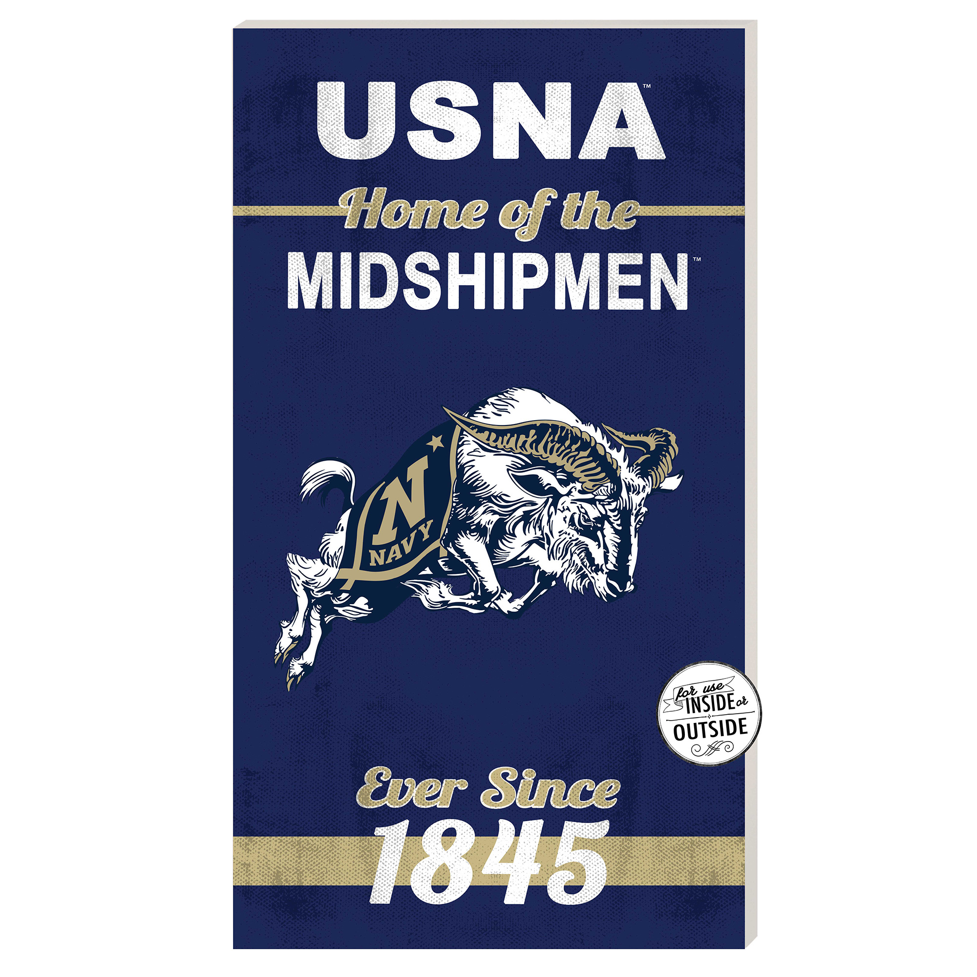 Navy Midshipmen 11'' x 20'' Home Of The Sign