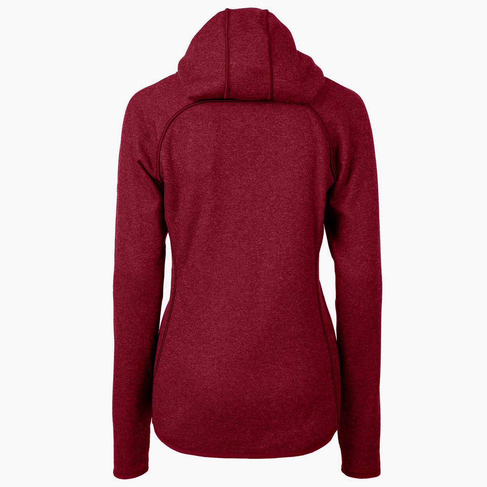 Women's Cutter & Buck Heathered Red Denver Broncos Mainsail Full-Zip Jacket - Image 4