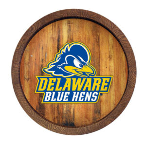 Brown Delaware Fightin' Blue Hens "Faux" Barrel Top Sign