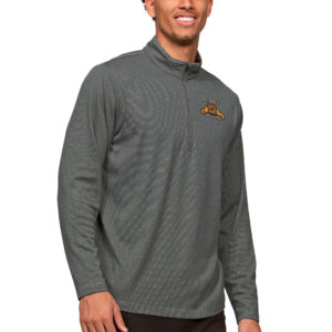 Men's Antigua Heather Charcoal North Carolina A&T Aggies Epic Quarter-Zip Pullover Top