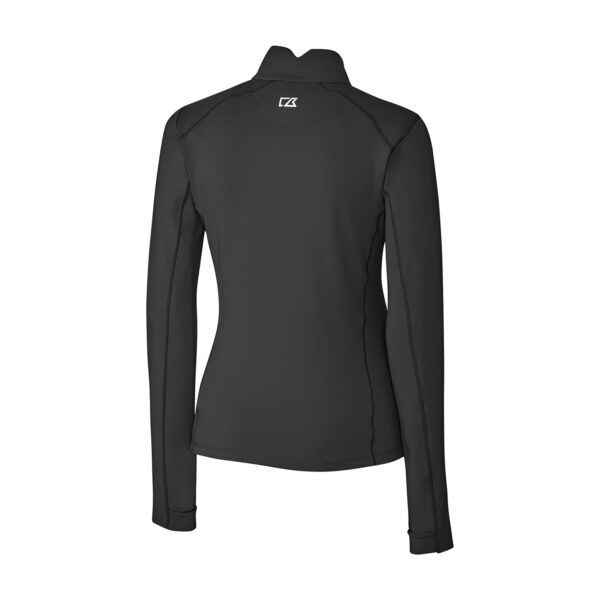 Women's Cutter & Buck Black Fanatics Corporate Traverse Stretch Quarter-Zip Pullover Top - Image 7