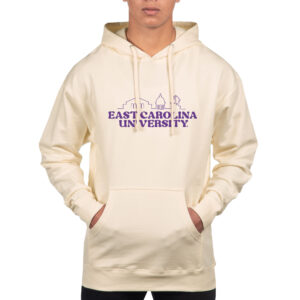 Men's Uscape Apparel Cream ECU Pirates Standard Hoodie