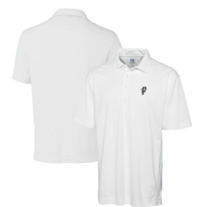 Men's Cutter & Buck White Ohio State Buckeyes DryTec Genre Textured Solid Polo