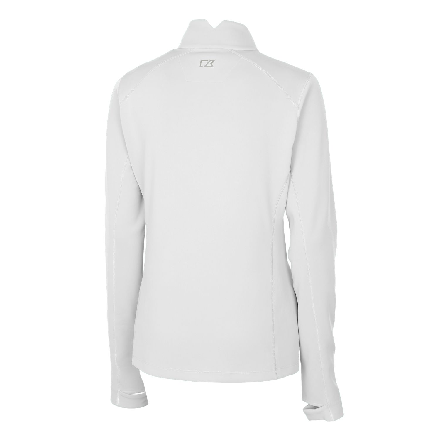 Women's Cutter & Buck White George Mason Patriots Traverse Stretch Quarter-Zip Pullover Top - Image 4
