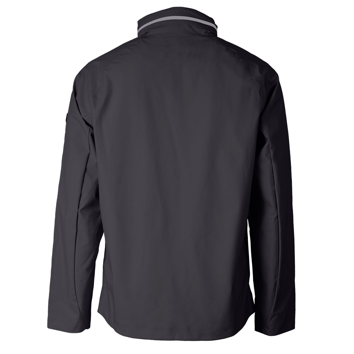 Men's Cutter & Buck Graphite Atlanta Falcons Throwback Logo Vapor Water Repellent Stretch Full-Zip Rain Jacket - Image 4