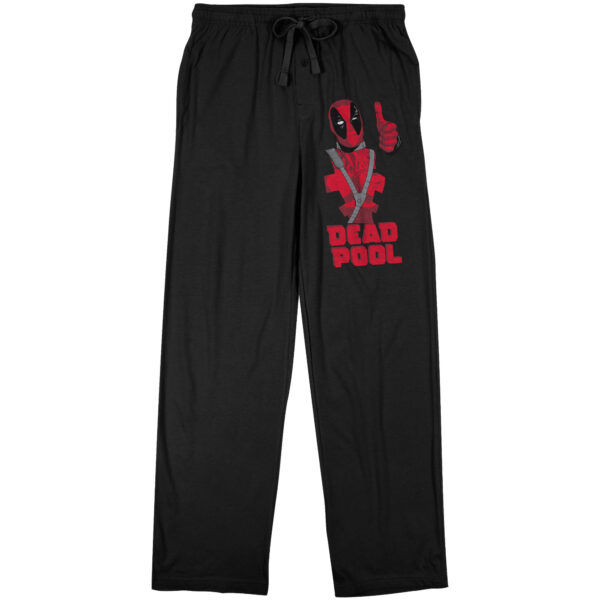 Men's BIOWORLD Black Deadpool Pajama Pants