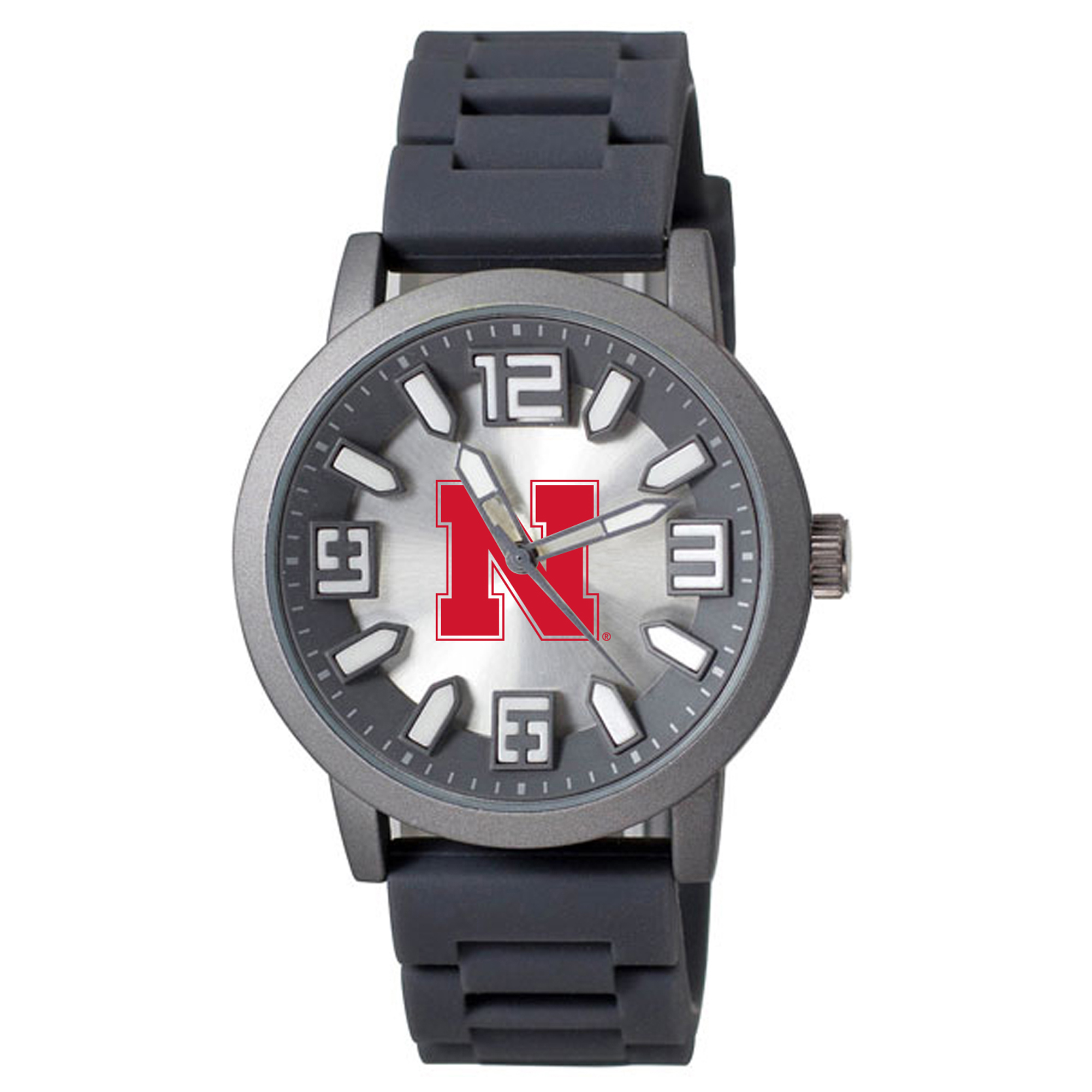 Nebraska Huskers Enigma Silicone Strap Watch
