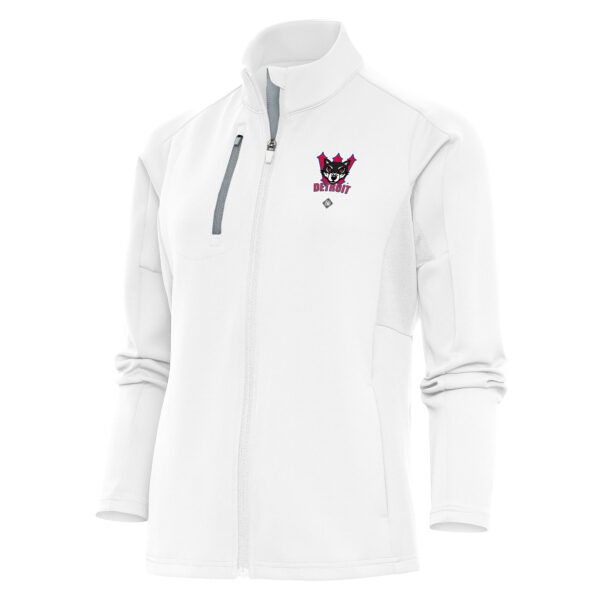 Women's Antigua White Detroit Wolves Generation Full-Zip Jacket
